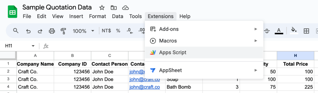 Google Sheet