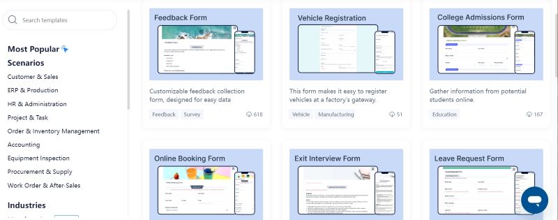 Template for Forms